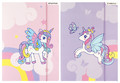 Paper Folder with Elastic Band A4 Unicorn 10-pack, assorted patterns