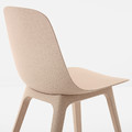 EKEDALEN / ODGER Table and 2 chairs, oak/white beige, 80/120 cm