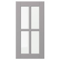 BODBYN Glass door, grey, 30x60 cm