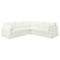 HYLTARP Corner sofa, 4-seat, Hallarp white