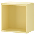 EKET Wall-mounted shelving unit, pale yellow, 35x25x35 cm