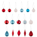 Christmas Baubles Set Pastel 40pcs