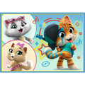 Trefl Children's Puzzle 44 Cats 4in1 4+