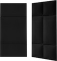 Upholstered Wall Panel Stegu Mollis Rectangle 60 x 30 cm, black