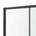 GoodHome Sliding Shower Door Ahti 120 cm, chrome/black