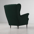 STRANDMON Wing chair, Djuparp dark green
