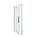 GoodHome Shower Door Ezili 90 cm, chrome/transparent