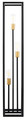 Floor Lamp 3-p, black-gold