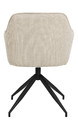 Upholstered Swivel Chair Brenda, beige