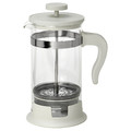 UPPHETTA Coffee/tea maker, glass/stainless steel off-white, 1 l