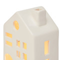 Christmas LED Decoration Ceramic House, white