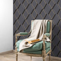 GoodHome Wallpaper Cornus, black