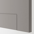 ENHET Kitchen, white, grey frame, 183x63.5x222 cm