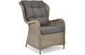 Outdoor Armchair with Footstool SONATA, grey