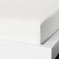 NATTJASMIN Fitted sheet, white, 90x200 cm