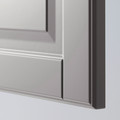 METOD Wall cabinet horizontal w push-open, white/Bodbyn grey, 60x40 cm