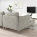 SÖDERHAMN 4-seat sofa, with chaise longue and open end, Viarp beige/brown