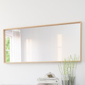 NISSEDAL Mirror, white stained oak effect, 65x150 cm