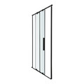 GoodHome Sliding Shower Door Ezili 120 cm, black/transparent
