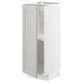 METOD Base cabinet with shelves, white/Lerhyttan light grey, 30x37 cm