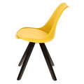 Dining Chair Norden Star Square, black/yellow