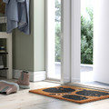 VÄGTYP Door mat, cat black/natural, 40x60 cm