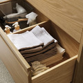 ÄNGSJÖN / BACKSJÖN Wash-stnd w drawers/wash-basin/tap, oak effect, 80x48x69 cm