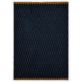 NÖVLING Rug, low pile, dark blue/yellow-brown, 128x195 cm