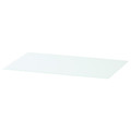 MALM Glass top, white, 80x48 cm