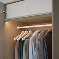 ÖVERSIDAN LED wardrobe lighting strp w sensor, dimmable grey-beige, 71 cm