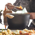 HUSKNUT Pot with lid, non-stick coating black, 4.7 l