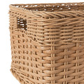 BEKNA Basket, plastic rattan, 25x35x20 cm