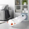 UTSÅDD Play tunnel for cat, white/orange