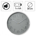 Hama Wall Clock Elegance, silver/grey, 30 cm