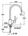 Tka Kitchen Tap Mixer SP 995 TG