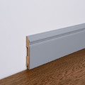 MDF Skirting Board Foge LB3 100 200 x 10 x 1.6 cm, semi-matt grey