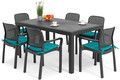 Outdoor Dining Furniture Set SAMANNA, graphite