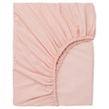 DVALA Fitted sheet, light pink, 140x200 cm