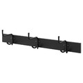 PINNIG Rack with 3 hooks, black