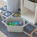 TROFAST Storage combination with boxes, white/grey, 46x30x145 cm