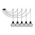 Pendant Lamp Luto Karat 5 x 60W E27, black