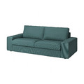 KIVIK Cover three-seat sofa, Kelinge grey-turquoise