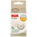 NUK Soother Pacifier For Nature 2pcs 0-6m, grey