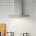 MATÄLSKARE Wall mounted extractor hood, stainless steel colour