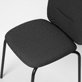 PÅBODA Chair, black/Remmarn dark grey