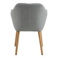 Upholstered Chair Emilia, light grey