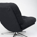 DYVLINGE Swivel armchair, Kelinge black