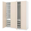 PAX / REINSVOLL Wardrobe combination, grey-beige, 200x66x236 cm