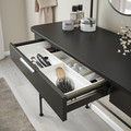 GRÅFJÄLLET Dressing table, anthracite, 100x42 cm