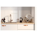 LYSEKIL Wall panel, double sided white/light grey concrete effect, 119.6x55 cm